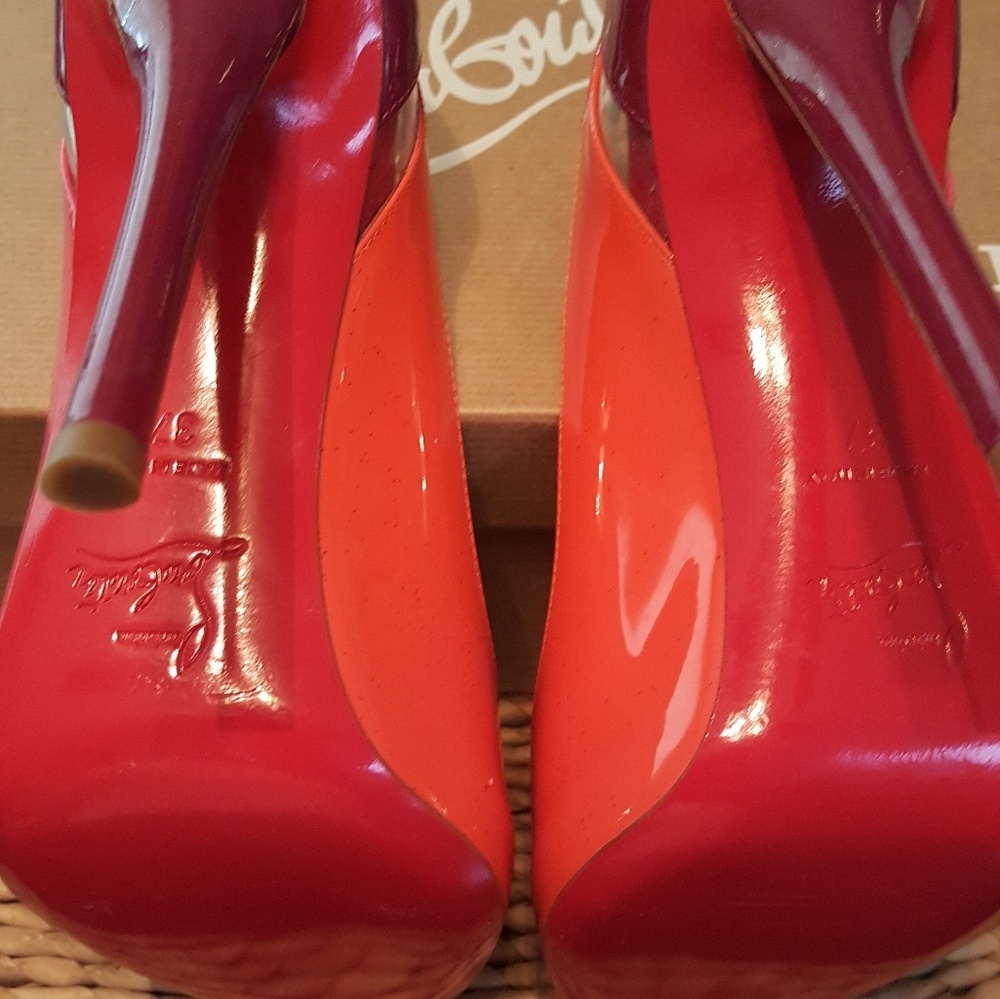Christian Louboutin Tecnicatina peep toe pumps